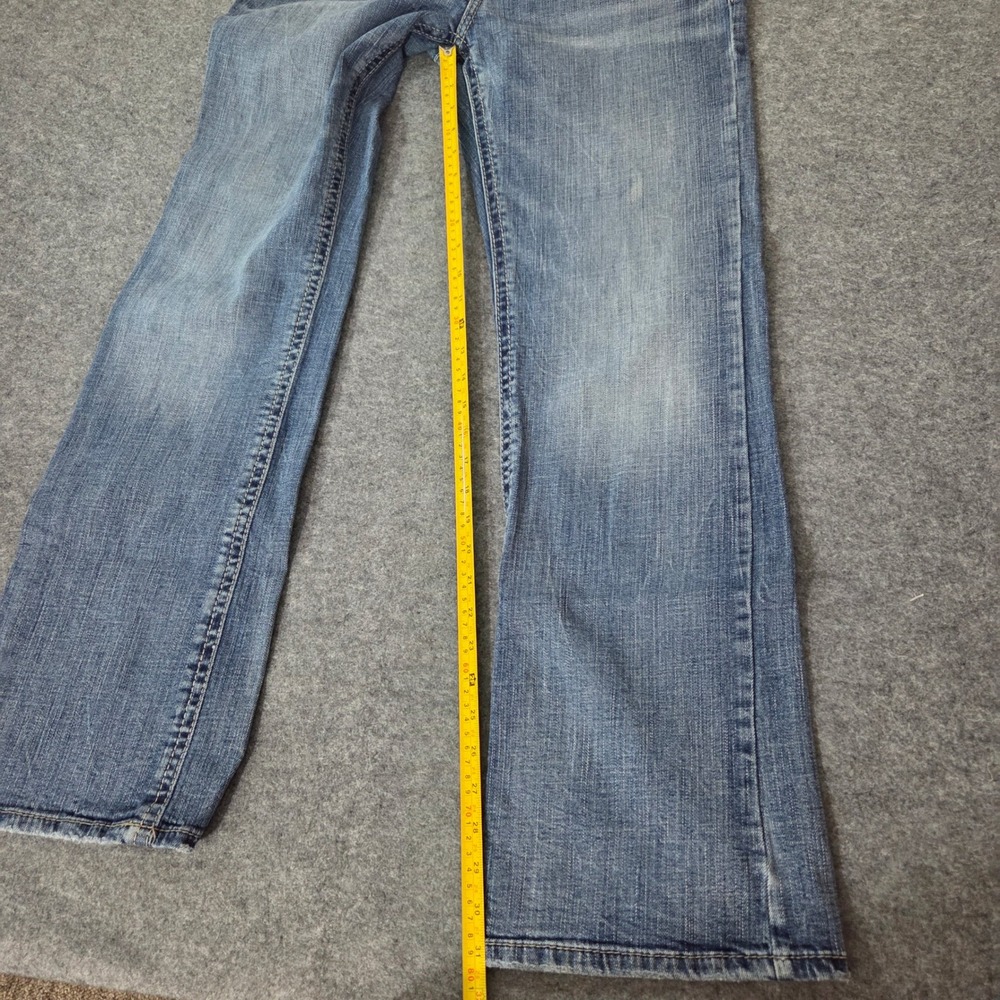 Silver Jeans Craig Relaxed Straight Jeans Mens 34x34 Medium Wash Stretch Denim - Picture 9 of 10